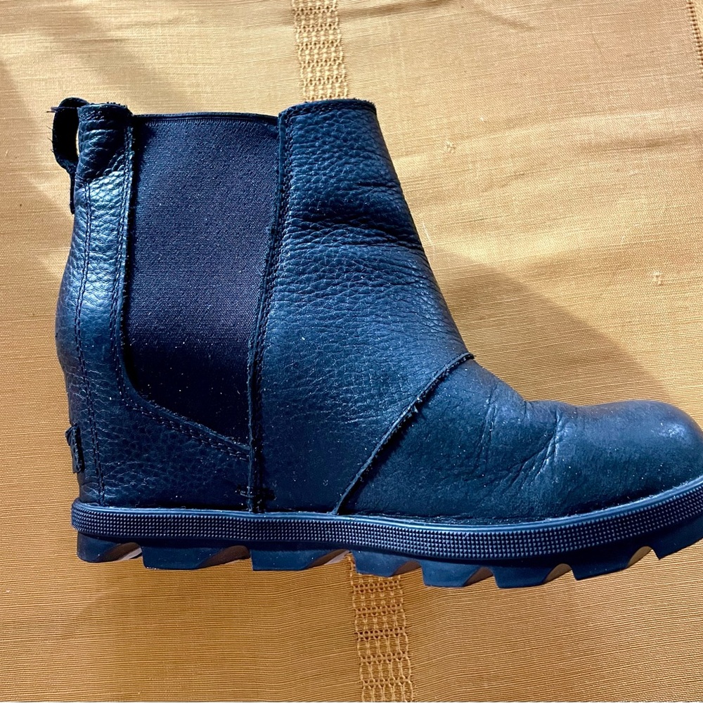 Black Leather Ankle Boots